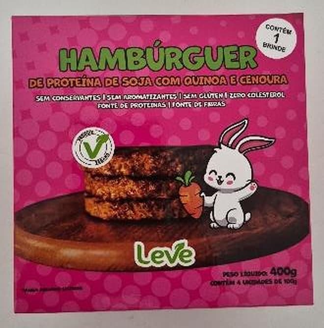 Caixa do Hambúrguer de Quinoa & Cenoura