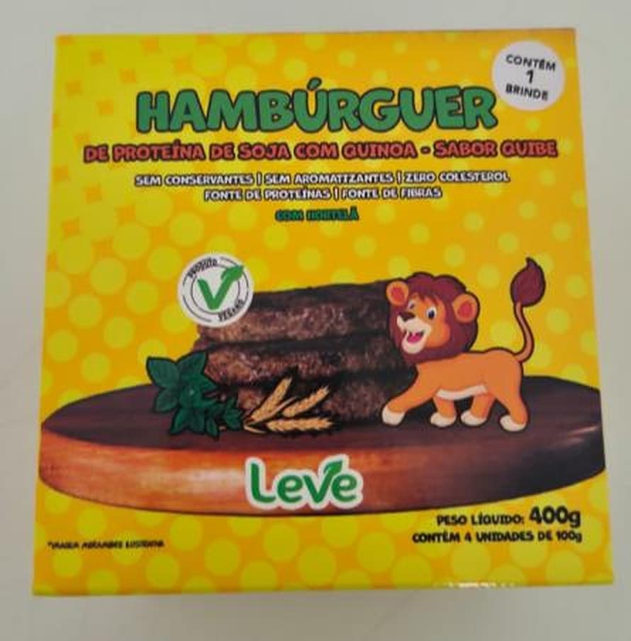 Caixa do Hambúrguer de Quinoa & Quibe