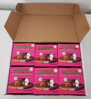 Caixa com 6 caixinhas do Hambúrguer de Quinoa & Cenoura